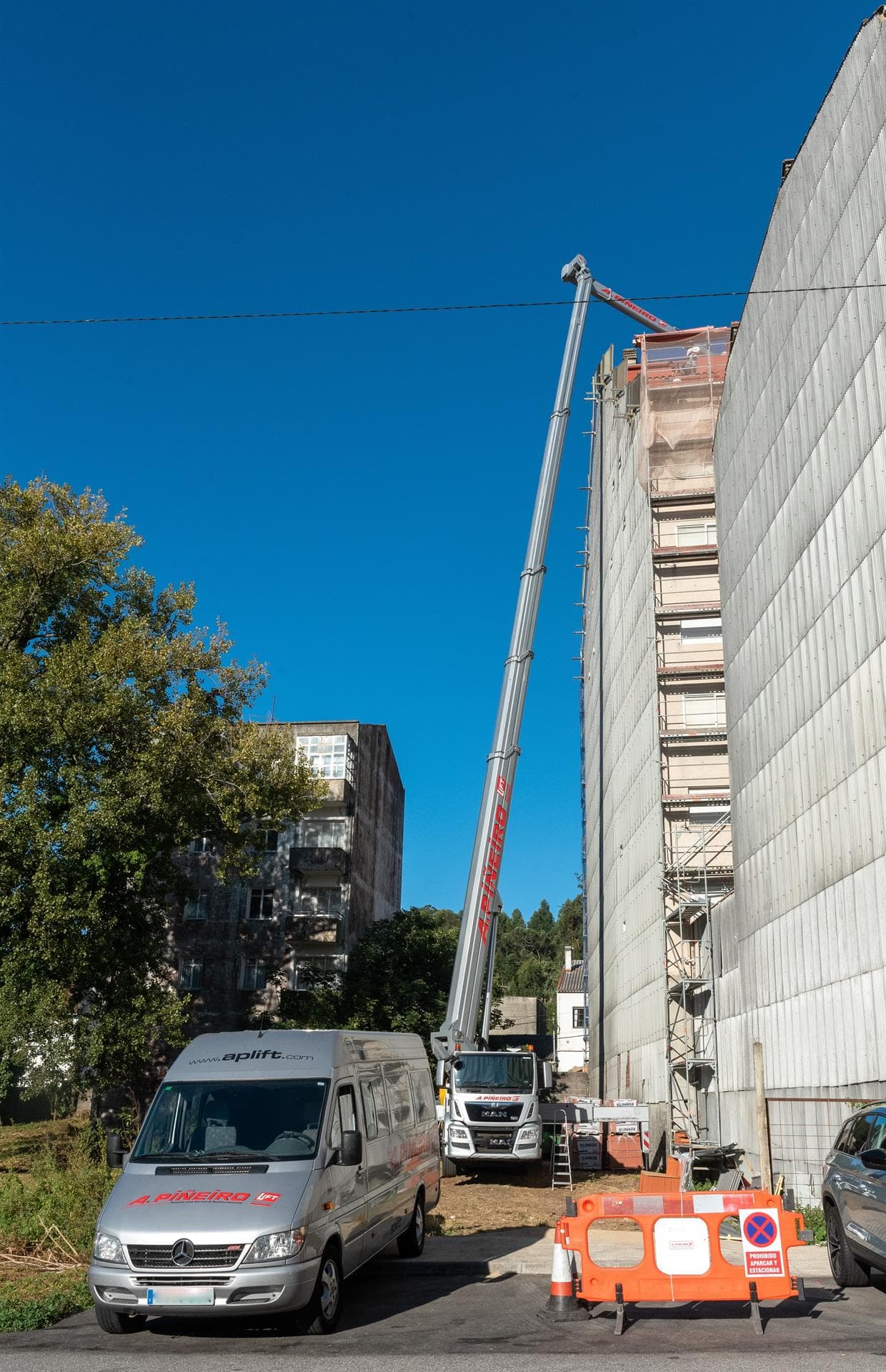 Trabajos de construcción de A. Piñeiro Lift